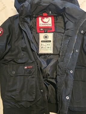 Weatherproof Boy's Black Parka Jacket